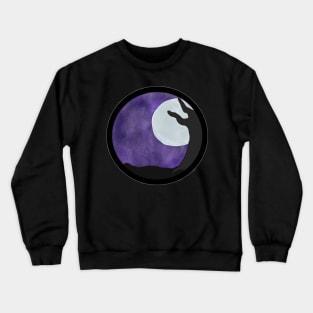 Purple night sky tree Crewneck Sweatshirt